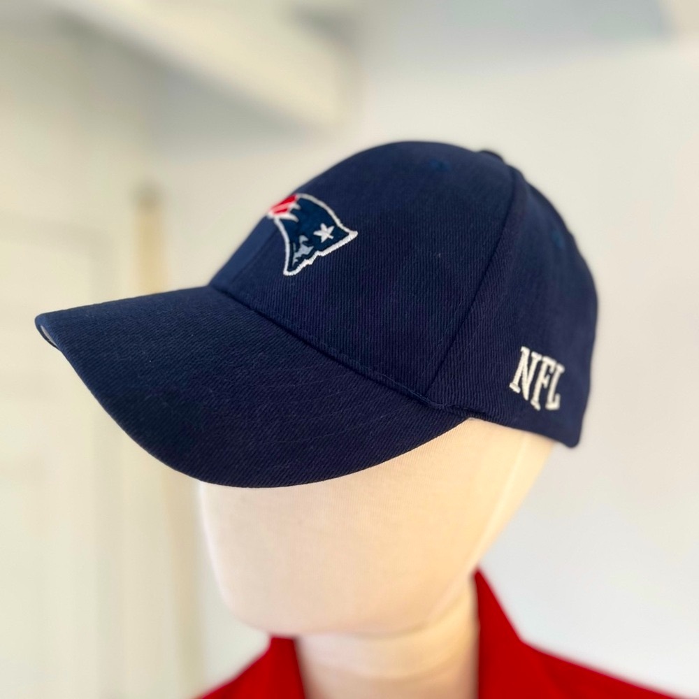 Patriots NFL Team Wear Navy Blue Cap with Embroidered Logo